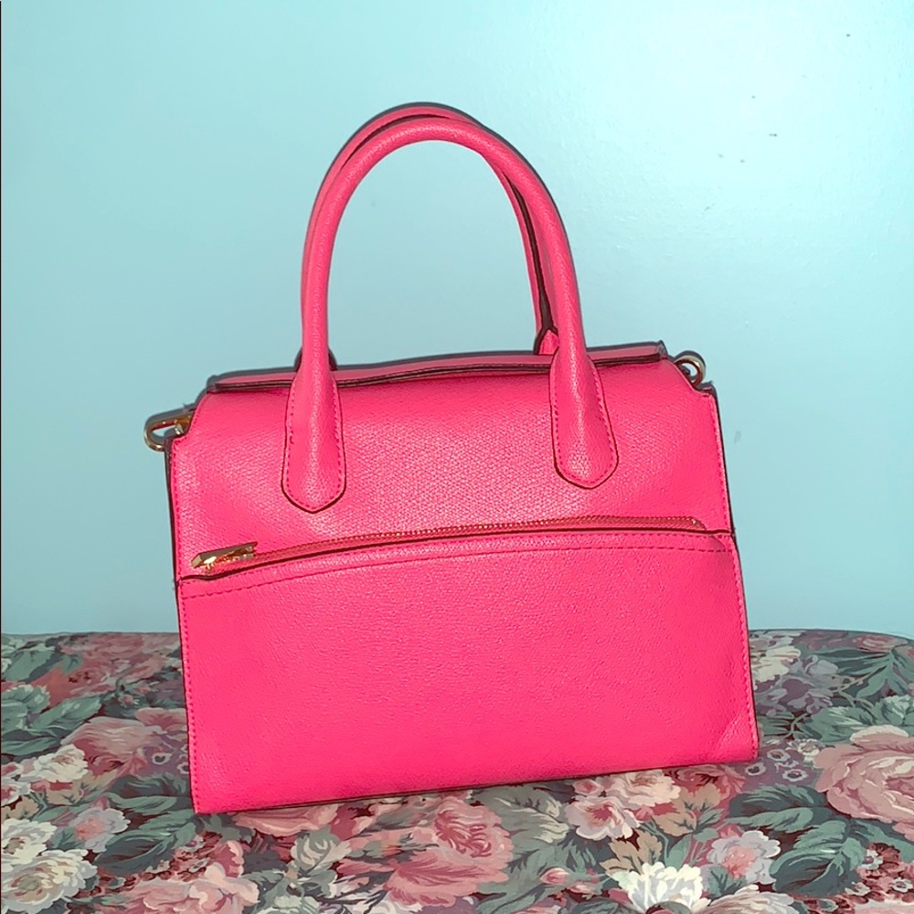 A hot pink target purse